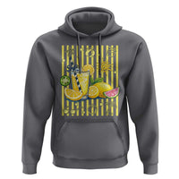 Striped Summer Lemonade Hoodie Preppy Brushstroke Aesthetic Graphic