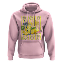 Striped Summer Lemonade Hoodie Preppy Brushstroke Aesthetic Graphic