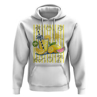 Striped Summer Lemonade Hoodie Preppy Brushstroke Aesthetic Graphic