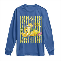 Striped Summer Lemonade Long Sleeve Shirt Preppy Brushstroke Aesthetic Graphic