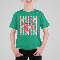 Funny Crab Tropical Summer Vacation Gift T Shirt For Kid Striped Summer Beach Vibes
