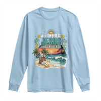 All I Need Is Jesus And The Beach Long Sleeve Shirt Christian Summer Faith Graphic