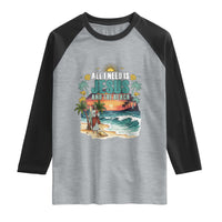 All I Need Is Jesus And The Beach Raglan Shirt Christian Summer Faith Graphic