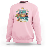 All I Need Is Jesus And The Beach Sweatshirt Christian Summer Faith Graphic