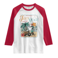 Funny Christian Beach Gift Raglan Shirt All I Need Is Jesus And The Beach