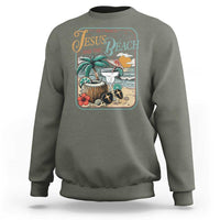 Funny Christian Beach Gift Sweatshirt All I Need Is Jesus And The Beach