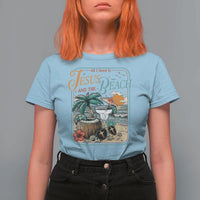 Funny Christian Beach Gift T Shirt For Women All I Need Is Jesus And The Beach