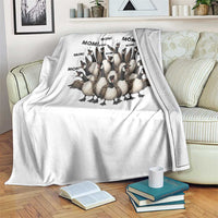 Silly Goose Mom Throw Blanket Funny Parenting Chaos Motherhood
