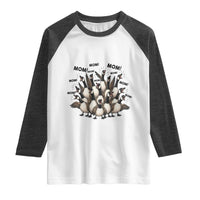 Silly Goose Mom Raglan Shirt Funny Parenting Chaos Motherhood