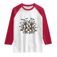Silly Goose Mom Raglan Shirt Funny Parenting Chaos Motherhood