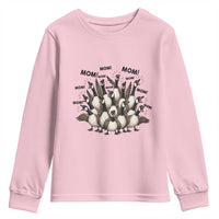 Silly Goose Mom Youth Sweatshirt Funny Parenting Chaos Motherhood