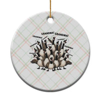 Funny Silly Goose Grandma Ceramic Ornament Chaos Coordinator Grandma Life Graphic