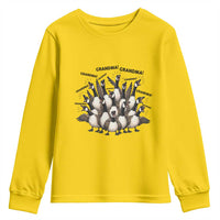 Funny Silly Goose Grandma Youth Sweatshirt Chaos Coordinator Grandma Life Graphic