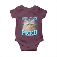 Funny Cat Baby Onesie Consider Your Pants Peed Meme Saying - Wonder Print Shop