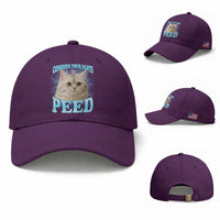 Funny Cat Baseball Cap Consider Your Pants Peed Meme Saying