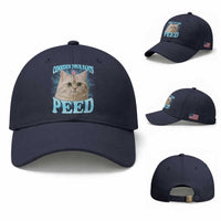 Funny Cat Baseball Cap Consider Your Pants Peed Meme Saying