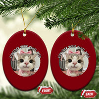 Consider Your Pants Peed Ceramic Ornament Funny Cat Meme Saying - Wonder Print Shop