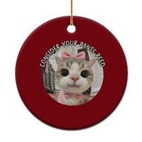 Consider Your Pants Peed Ceramic Ornament Funny Cat Meme Saying - Wonder Print Shop