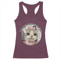 Consider Your Pants Peed Racerback Tank Top Funny Cat Meme Saying - Wonder Print Shop