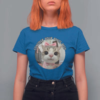 Consider Your Pants Peed T Shirt For Women Funny Cat Meme Saying - Wonder Print Shop