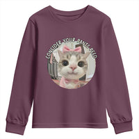 Consider Your Pants Peed Youth Sweatshirt Funny Cat Meme Saying - Wonder Print Shop