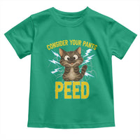 Funny Cat Lover Toddler T Shirt Consider Your Pants Peed Quote - Wonder Print Shop