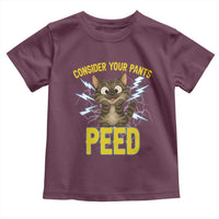 Funny Cat Lover Toddler T Shirt Consider Your Pants Peed Quote - Wonder Print Shop