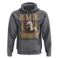 Cute Cat Hoodie Rage Is Consuming Me - Wonder Print Shop