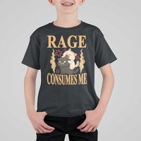 Cute Cat T Shirt For Kid Rage Is Consuming Me - Wonder Print Shop