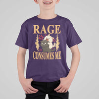 Cute Cat T Shirt For Kid Rage Is Consuming Me - Wonder Print Shop