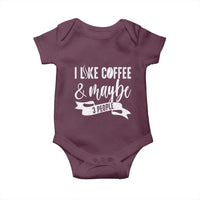 Coffee Lover Baby Onesie I Like Coffee And Maybe Three People - Wonder Print Shop