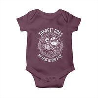 There It Goes My Last Flying F*ck Baby Onesie Funny Skeleton Quote - Wonder Print Shop