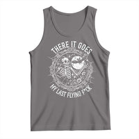 There It Goes My Last Flying F*ck Tank Top Funny Skeleton Quote - Wonder Print Shop