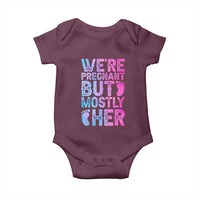 Funny First Time Parents Gift Baby Onesie We Are Pregnant But Mostly Her
