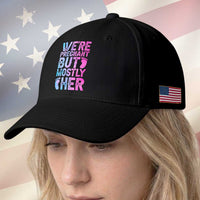 Funny First Time Parents Gift Baseball Cap We Are Pregnant But Mostly Her
