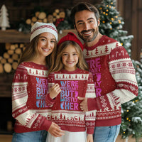 Funny First Time Parents Gift Ugly Christmas Sweater We Are Pregnant But Mostly Her