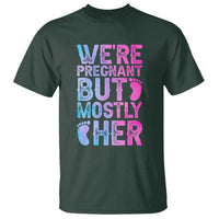 Funny First Time Parents Gift T Shirt We Are Pregnant But Mostly Her