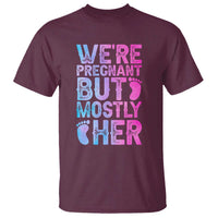 Funny First Time Parents Gift T Shirt We Are Pregnant But Mostly Her