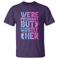 Funny First Time Parents Gift T Shirt We Are Pregnant But Mostly Her