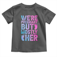 Funny First Time Parents Gift Toddler T Shirt We Are Pregnant But Mostly Her