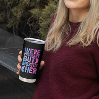 Funny First Time Parents Gift Tumbler Cup We Are Pregnant But Mostly Her