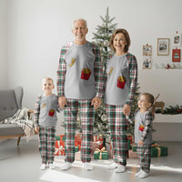 Funny French Fry Jumping Into Fries Box Plaid Pajama Set Fast Food Lover