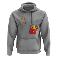 Funny French Fry Jumping Into Fries Box Hoodie Fast Food Lover