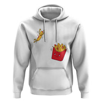 Funny French Fry Jumping Into Fries Box Hoodie Fast Food Lover