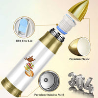 Funny Burger Ingredients Flying Into Bun Bullet Tumbler Fast Food Lover Gift