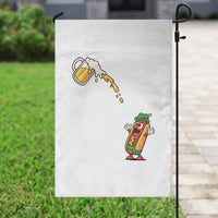 Funny Sausage Waiting For Beer Garden Flag Oktoberfest Gift