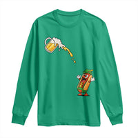 Funny Sausage Waiting For Beer Long Sleeve Shirt Oktoberfest Gift