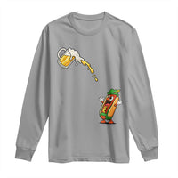 Funny Sausage Waiting For Beer Long Sleeve Shirt Oktoberfest Gift