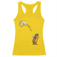 Funny Sausage Waiting For Beer Racerback Tank Top Oktoberfest Gift