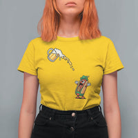 Funny Sausage Waiting For Beer T Shirt For Women Oktoberfest Gift